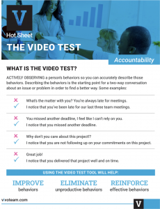 Click to download PDF of the Video Test